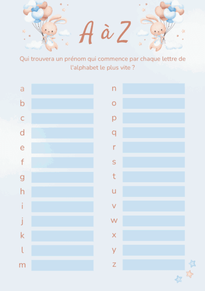 Livrets de jeux spécial Baby Shower à imprimer – Image 2